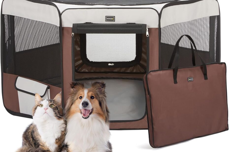 Unleash Adventure: A Review of the DONORO Dog Playpen for Medium to Large Dogs
