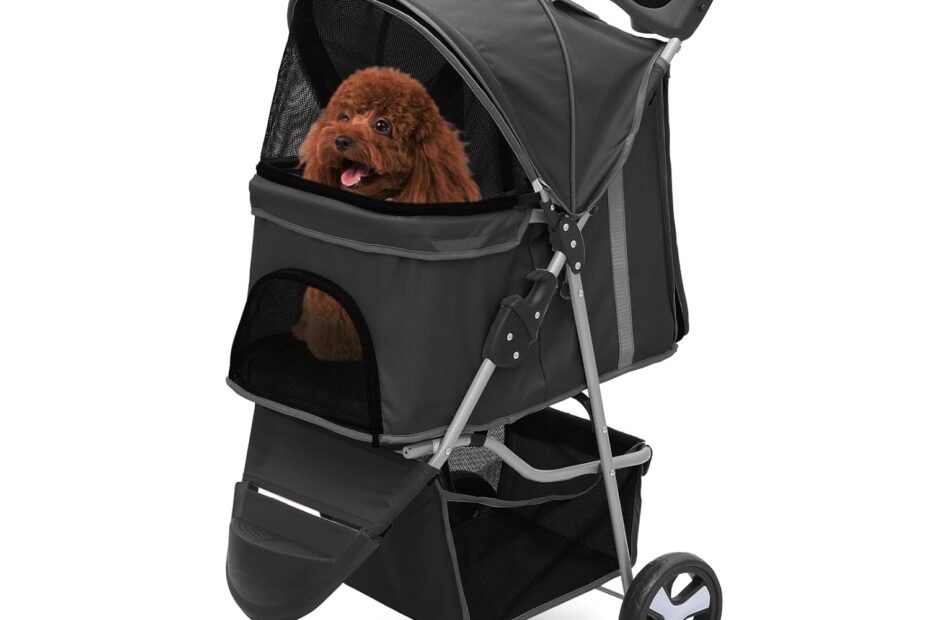 Unleash Adventure: The Ultimate Dog and Cat Stroller for Your Furry Friends!