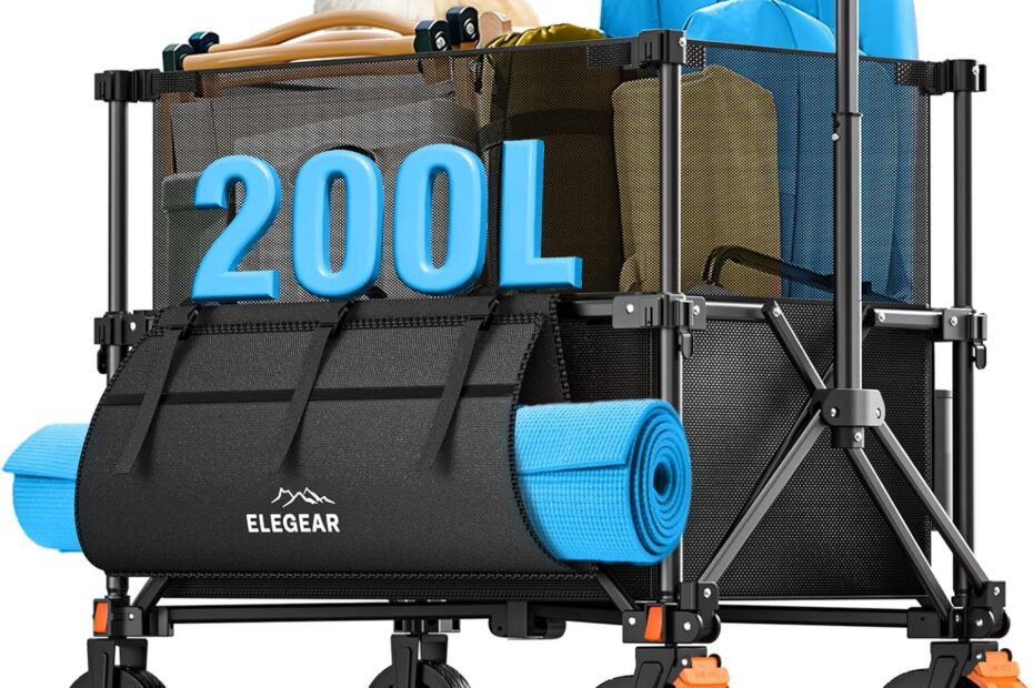 Unleash Adventure with the Elegear Foldable Wagon Cart: The Ultimate All-Terrain Companion!