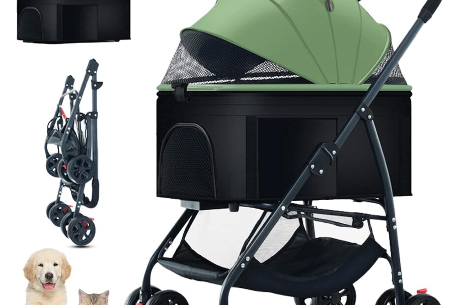 Unleash Adventures: The Ultimate 3-in-1 Pet Stroller for Your Furry Friends!