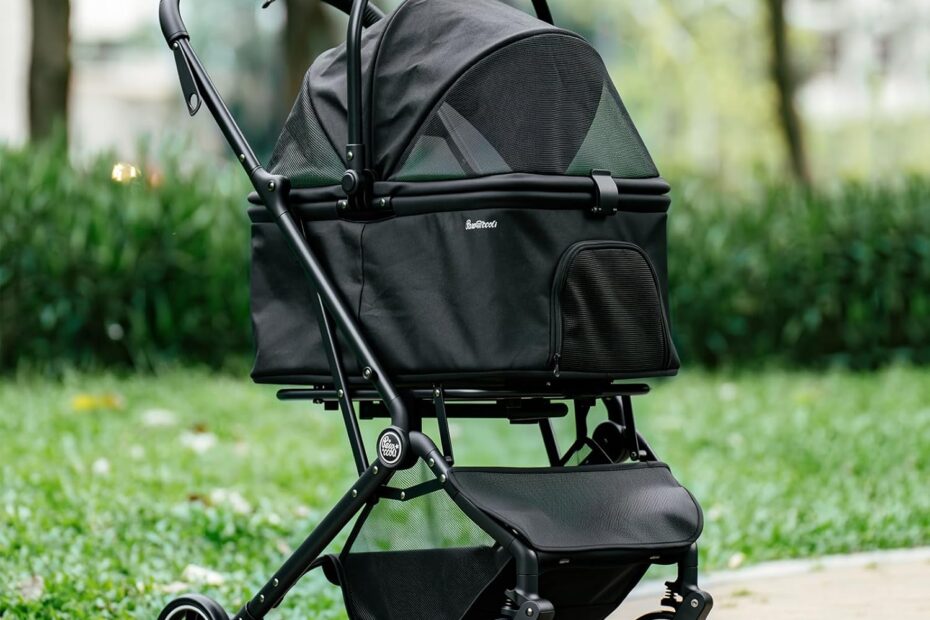 Unleash Convenience: The 4 Wheels Pet Stroller Review for Small and Medium Pets