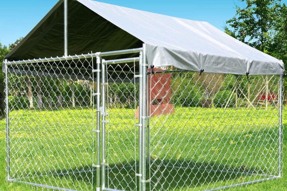 Unleash Freedom: The Ultimate Heavy-Duty Dog Kennel for Your Furry Friend!