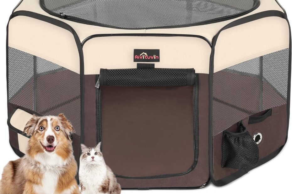 Unleash Fun Anywhere with Aivituvin's Portable Dog Playpen