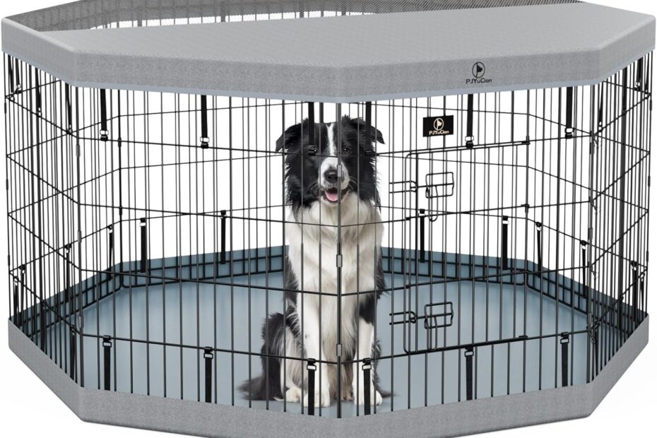 Unleash Playtime: PJYuCien 8-Panel Dog Playpen Review for Indoor Adventures!