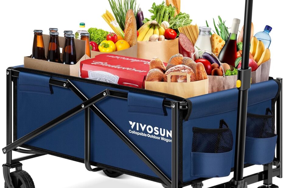 VIVOSUN Collapsible Folding Wagon: The Ultimate Outdoor Companion for Camping and Beyond!
