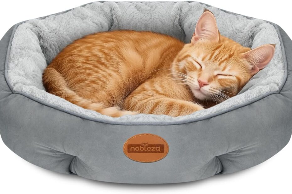 Cozy Comfort: Nobleza Orthopedic Donut Dog Bed for Ultimate Relaxation