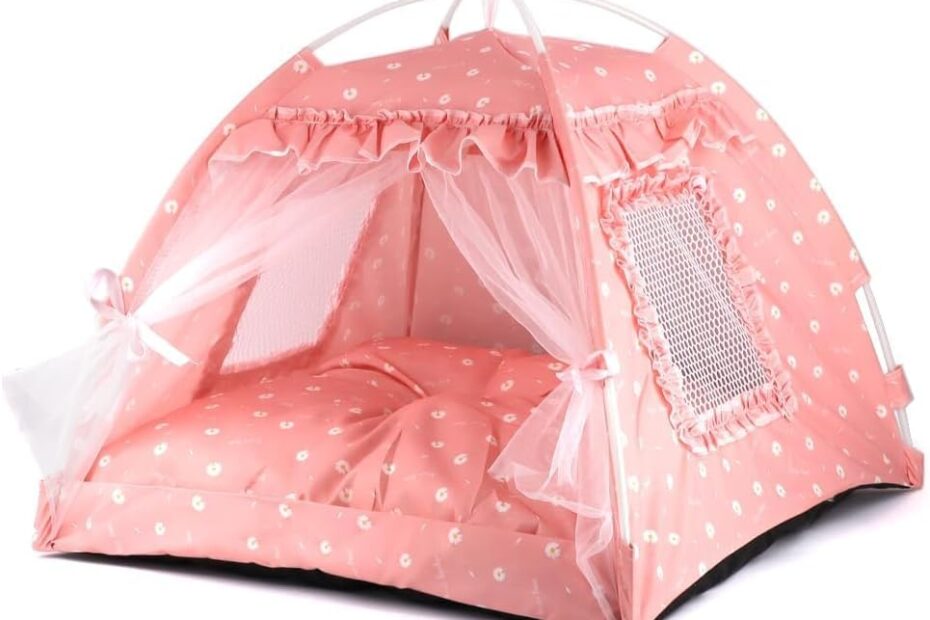 Cozy & Cute: The Pawstrip Pink Dog Tent Review for Your Furry Princess!