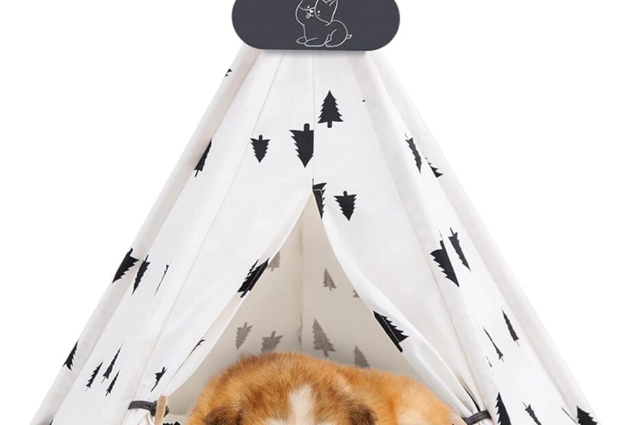 Cozy Retreat: The Perfect Pet Teepee Tent for Your Furry Friends!