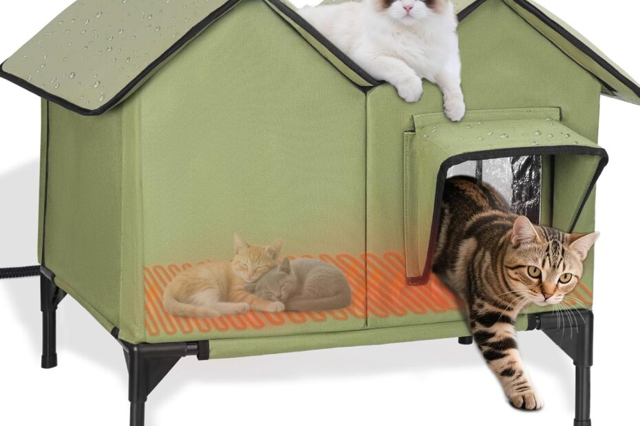 Cozy Winter Retreat: Review of the Large Heated Cat House for Outdoor Felines
