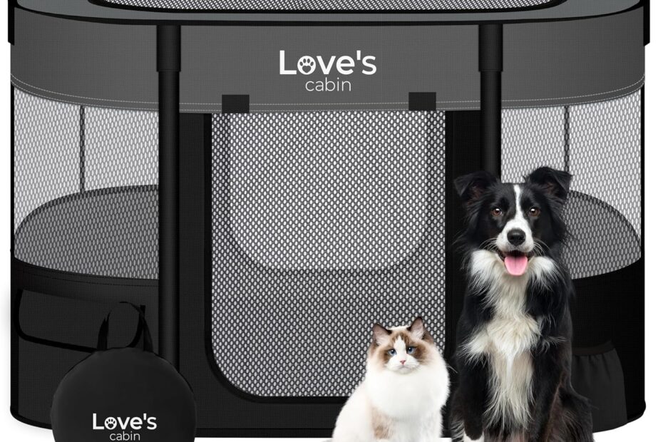 Create a Cozy Space: Love's Cabin Portable Puppy Playpen Review
