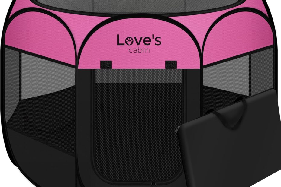 Discover the Joy: Love's Cabin Pink Pet Playpen Review