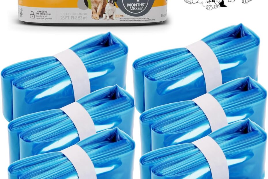 Effortless Cleanup: Review of the 6 Pcs Jumbo 26FT Refill Pet Waste Bags