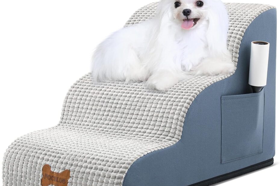 Elevate Your Pet's Comfort: A Review of POCBLUE Dog Stairs for Bed