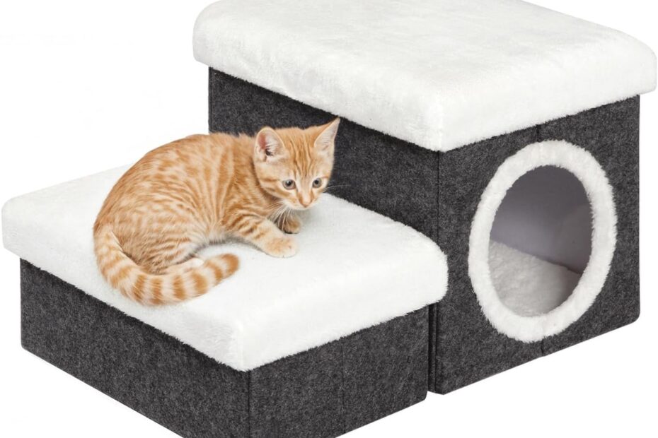 Elevate Your Pet's Comfort: Review of the B FSOBEIIALEO Cat House Pet Stairs
