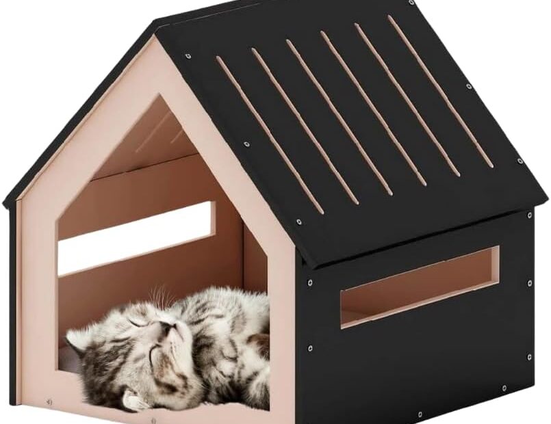 Elevate Your Pet's Comfort: The POLIPETS Elegant Wooden House Review