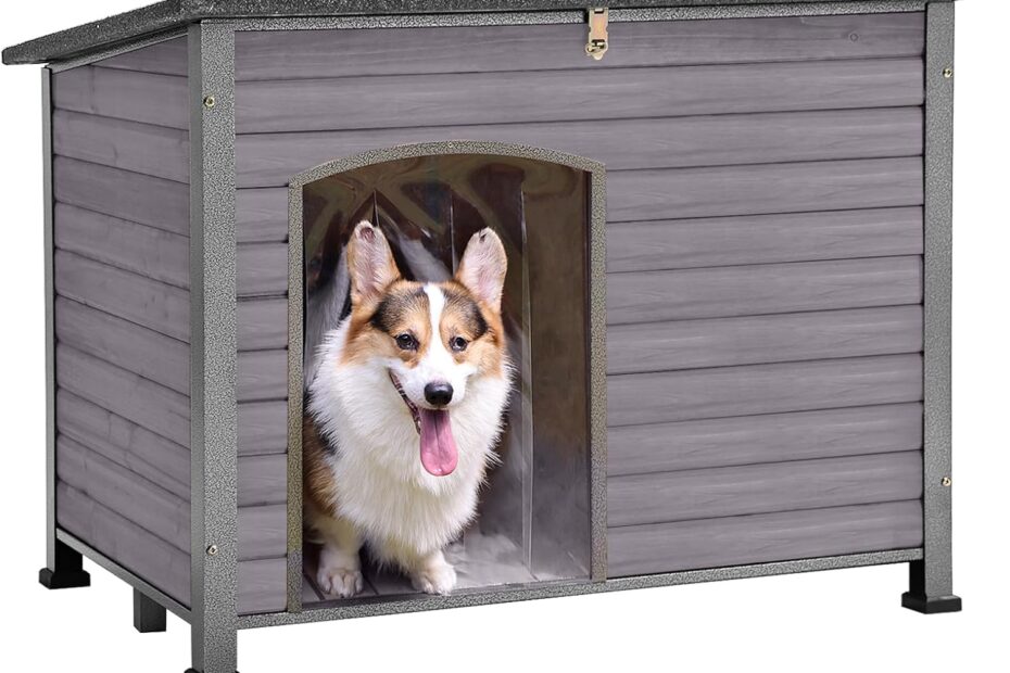 GUTINNEEN Chew Proof Dog House: The Ultimate Outdoor Kennel for All Dog Sizes!