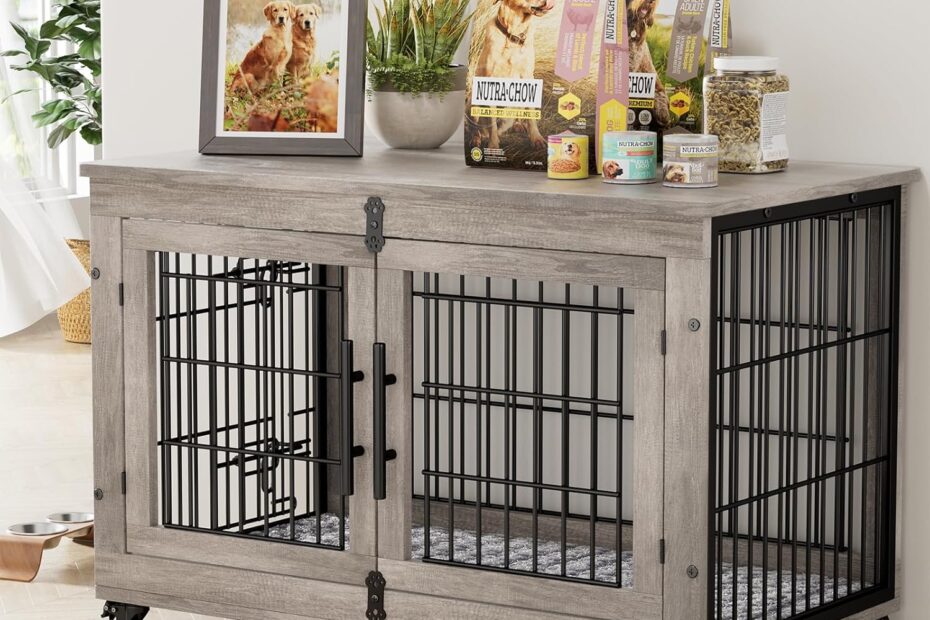 Lulive Large Dog Crate: Stylish Comfort Meets Functionality for Your Furry Friend