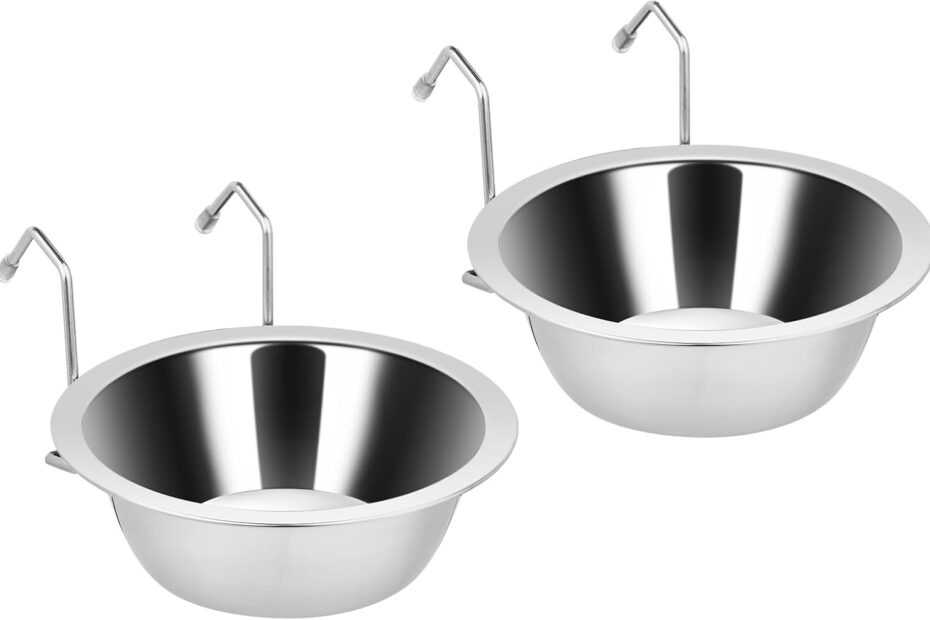 Say Goodbye to Mess: Review of the 2PCS No-Spill Stainless Steel Puppy Bowls!