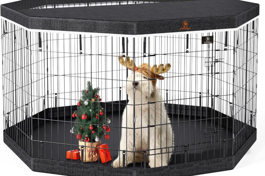 Secure & Spacious: PJYuCien 8-Panel Dog Playpen Review