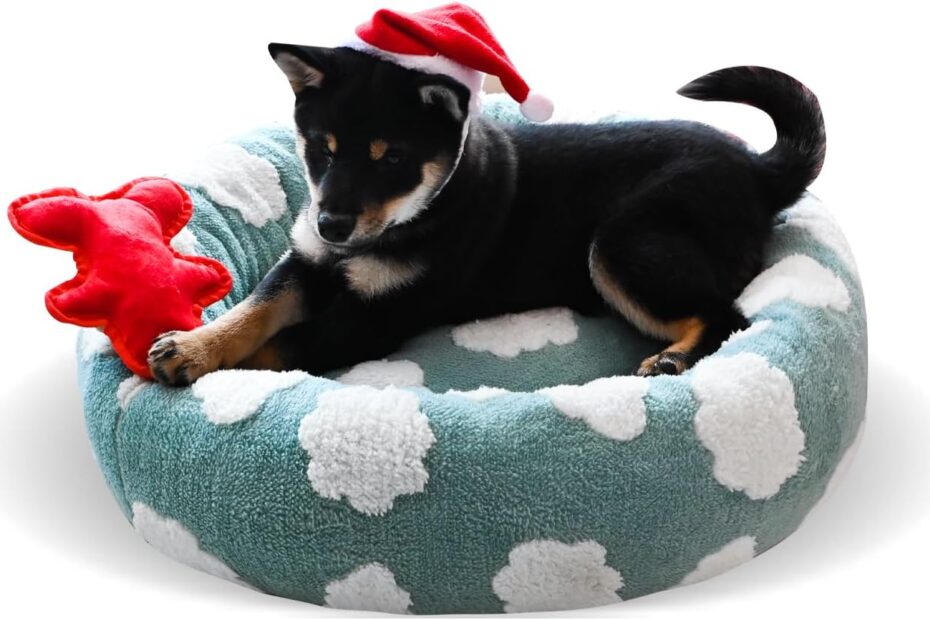 Snuggle Up: KINGROCK Fluffy Donut Dog Bed Review - The Ultimate Cozy Retreat for Your Pets!