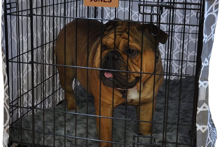 Stylish and Practical: The Ultimate Dog Crate Cover for Your Pet's Comfort