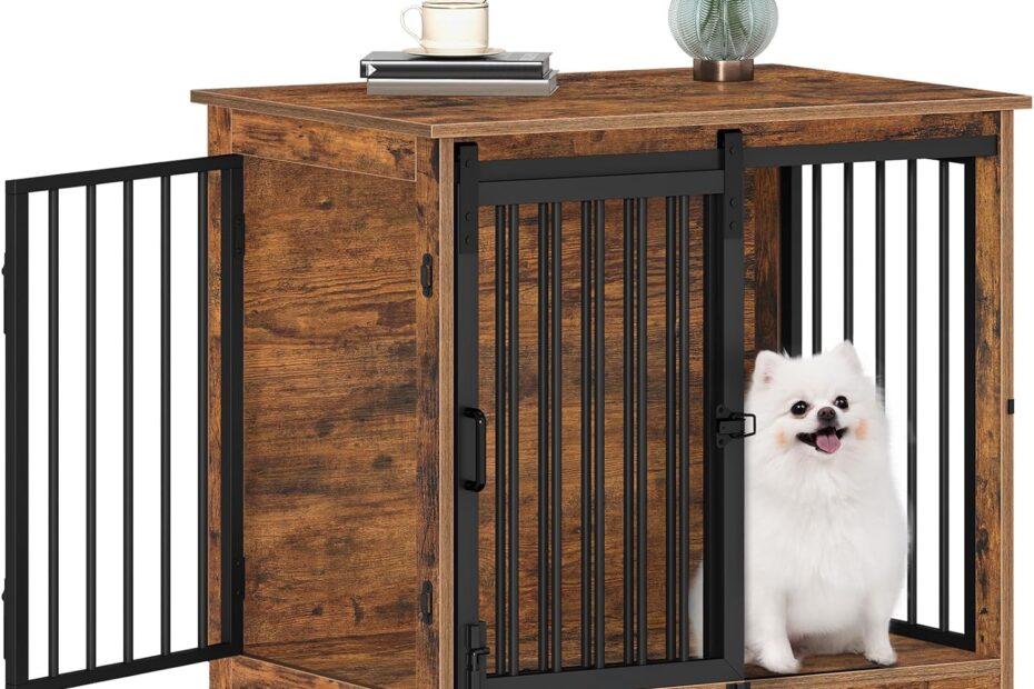 Stylish and Secure: The Ultimate 27.2" Dog Crate Furniture for Your Pet