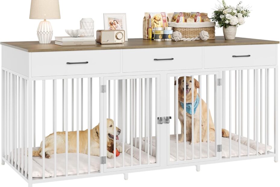 Stylish and Spacious: The HOSTACK Double Dog Crates Review