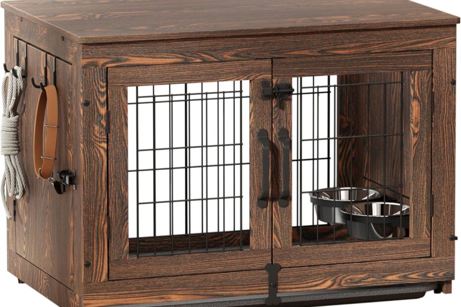 Stylish & Functional: Piskyet Wooden Dog Crate Furniture Review