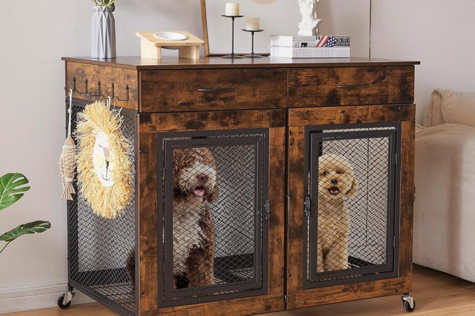Stylish & Functional: The 43" Large Dog Crate That Doubles as Furniture