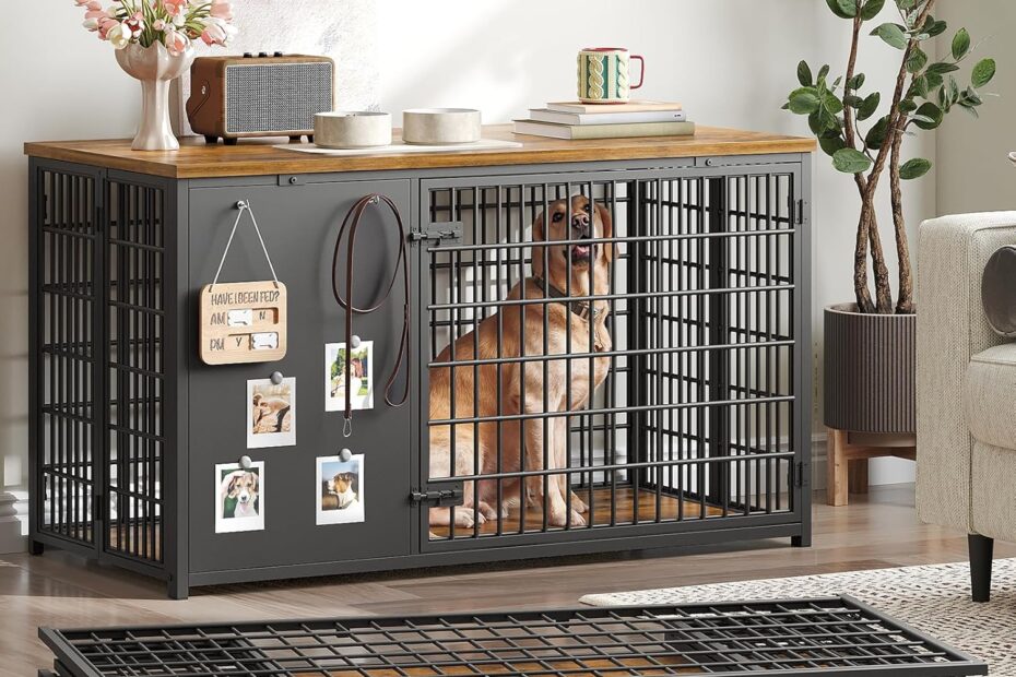 Stylish & Functional: The Foldable Dog Crate Furniture Review