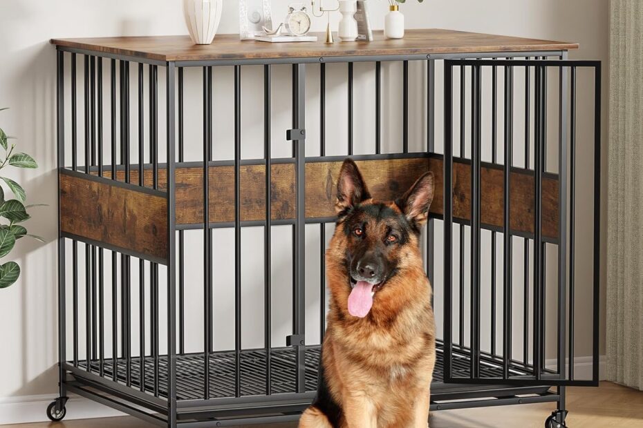 Stylish & Functional: The Ultimate Dog Crate Furniture with Wheels Review