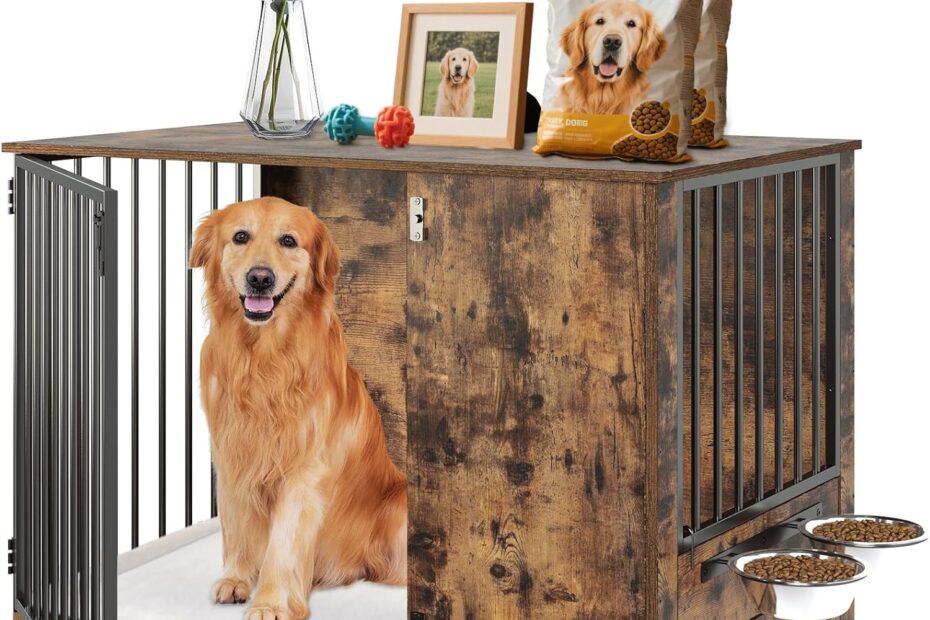 Stylish & Functional: The Ultimate Wooden Dog Crate for Large Breeds