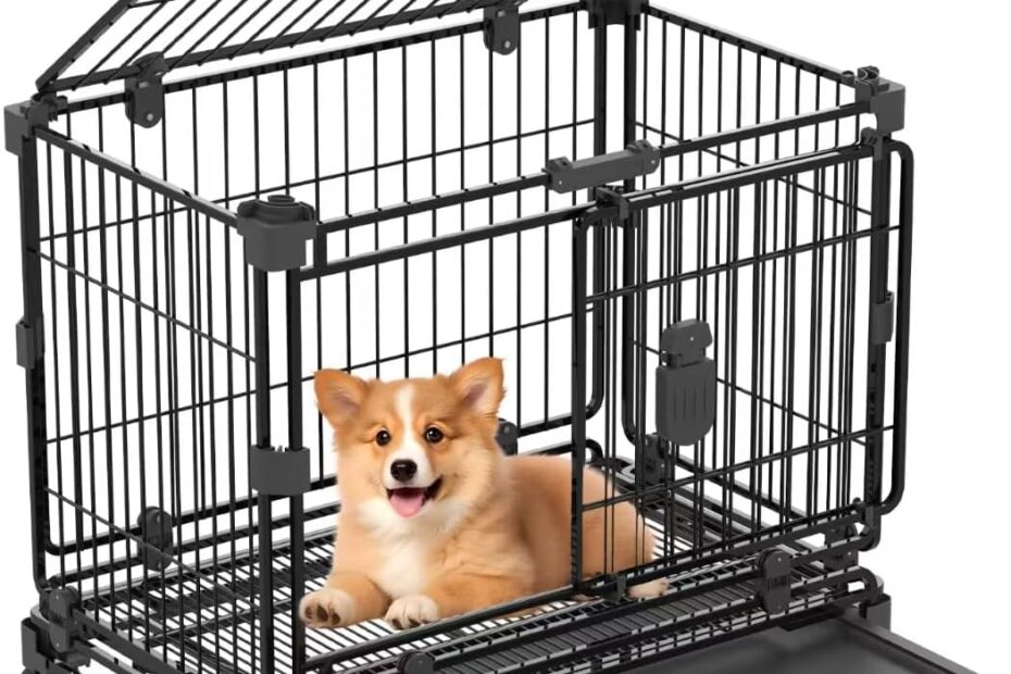 The Ultimate 24" Dog Crate: Safe, Secure, and Stylish for Your Small Dog!
