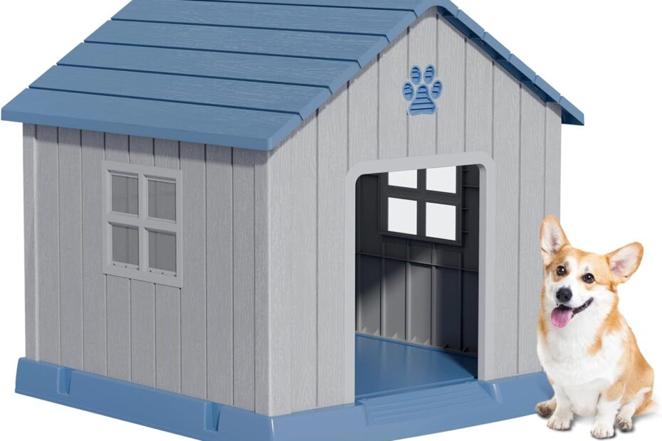 The Ultimate Review: Blue Resin Dog House for All Sizes - Ventilated & Easy to Assemble!
