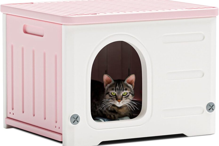 The Ultimate Review of the Pink Plastic Cat House: Safe, Stylish, and Weather-Resistant!