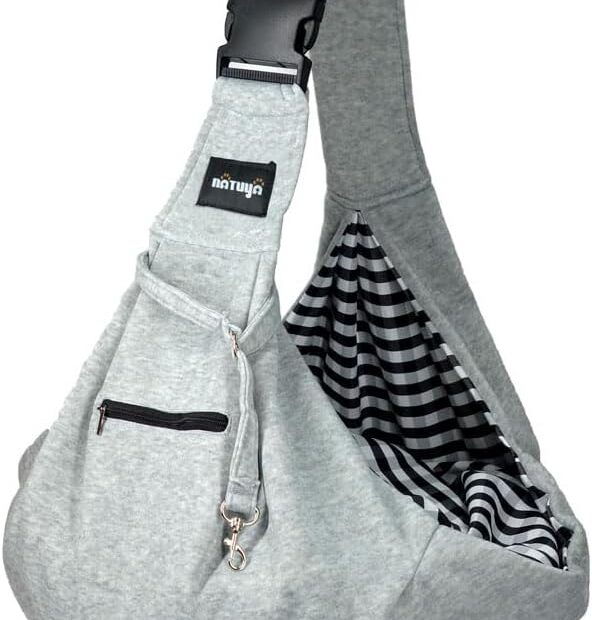 Travel Hands-Free with the NATUYA Pet Sling: Perfect for Small Dogs & Cats!