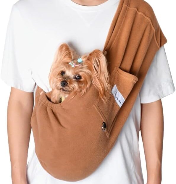 Travel in Style: The Ultimate Dog Sling Carrier for Small Paws!