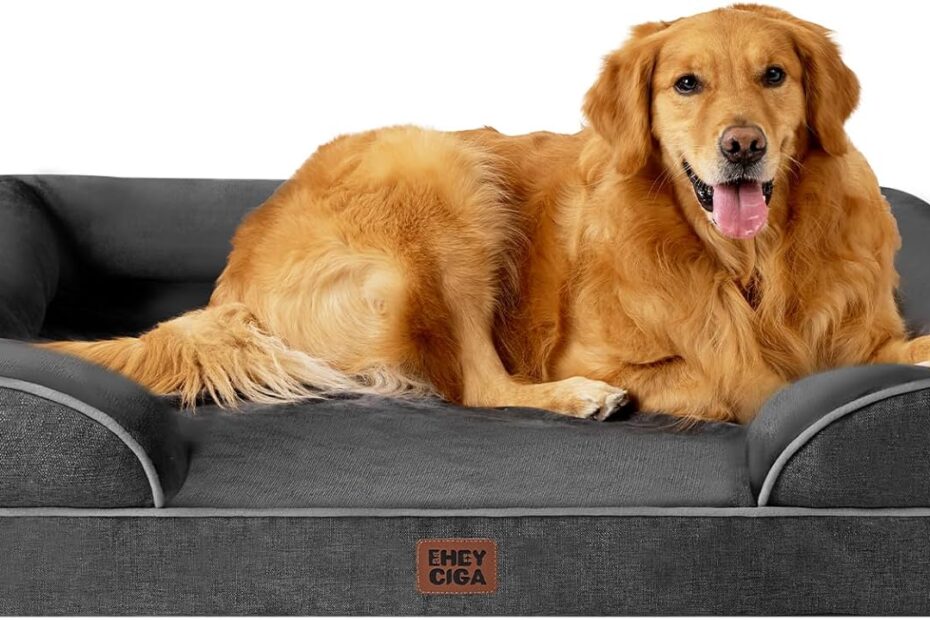 Ultimate Comfort for Your Large Pup: EHEYCIGA Waterproof Memory Foam Dog Bed Review