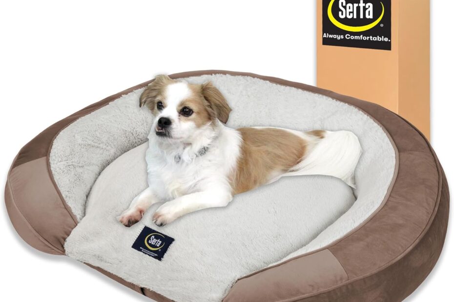 Ultimate Comfort: Review of Serta's Quilted Oval Couch Dog Bed in Taupe