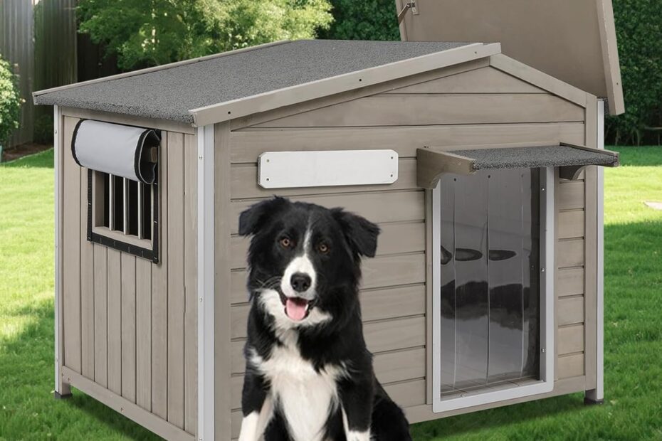 Ultimate Comfort: Review of the 40'' L Large Wooden Dog House for Every Pup!
