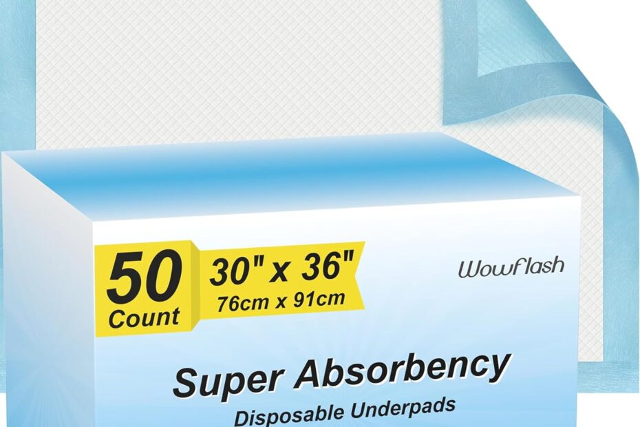 Ultimate Comfort: Review of the 50 Count XXL Disposable Underpads for All Your Needs!