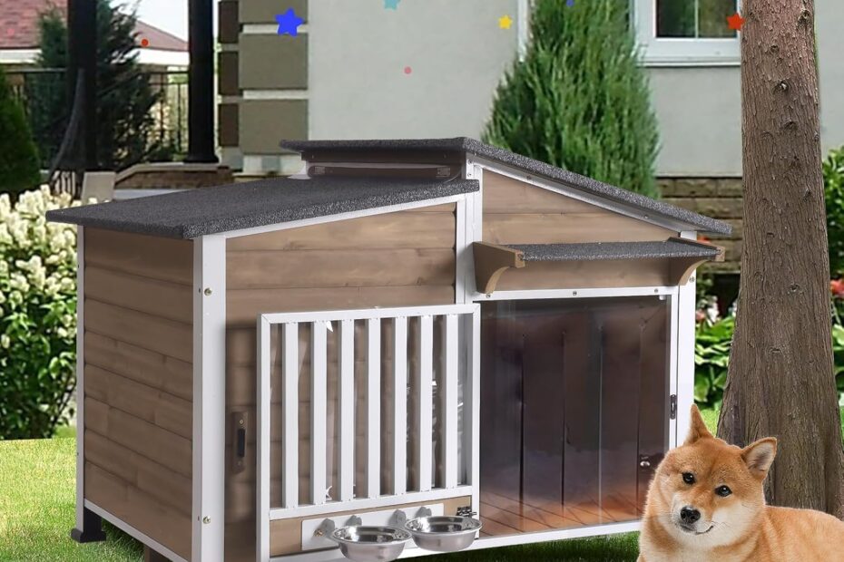 Ultimate Outdoor Dog House: Weatherproof & Chew-Resistant Kennel for Large Breeds!