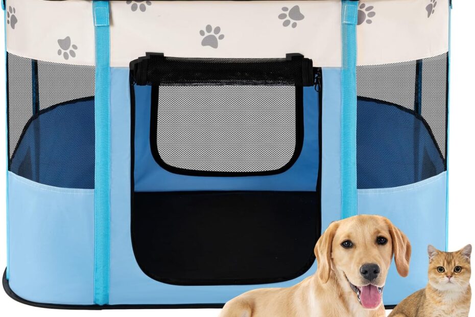 Unleash Fun with the Avont Portable Dog Cat Playpen: Your Ultimate Travel Companion!