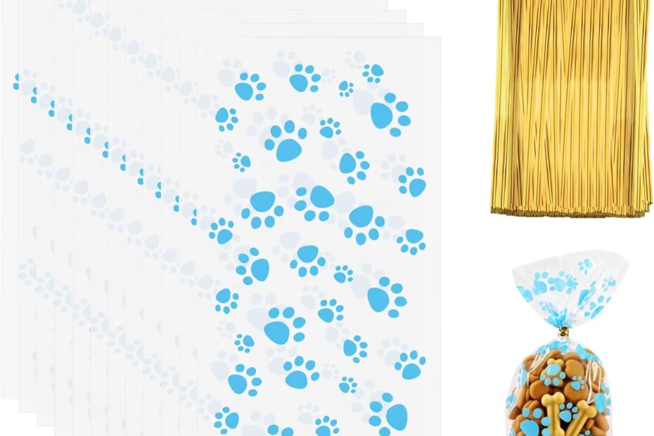Unleash Joy: Review of feehope Paw Print Gift Bags for Treats and Snacks!