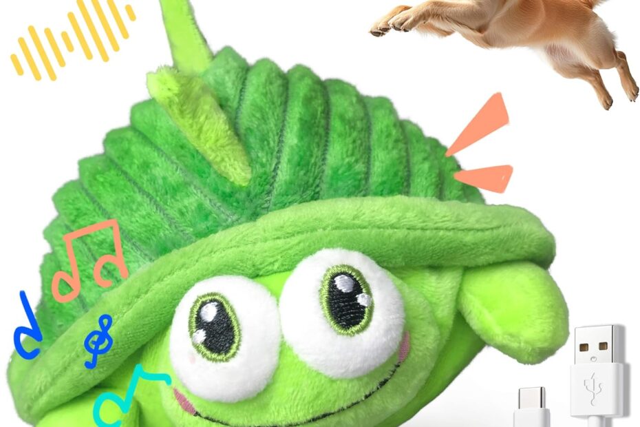 Boost Your Dog's Playtime: The Engaging Interactive Plush Turtle Toy!
