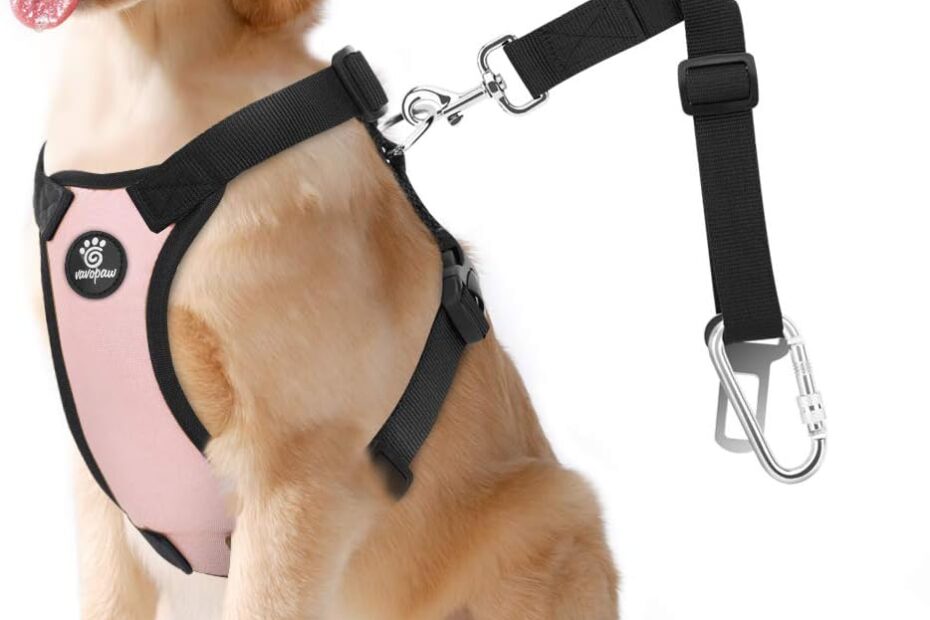Buckle Up in Style: The Must-Have Pink Dog Seat Belt for Safe Travels!