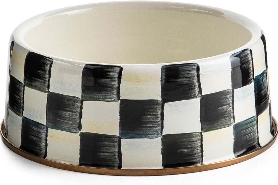 Chic Dining for Pets: The MACKENZIE-CHILDS Courtly Check Pet Bowl Review