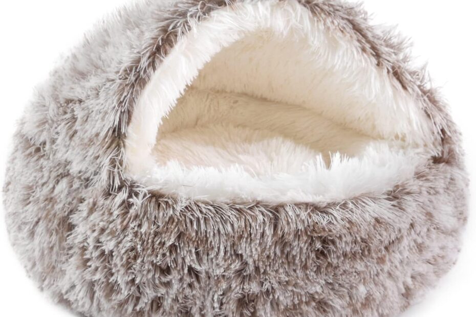 Cozy Comfort: The NOYAL Round Hooded Donut Dog Bed Review