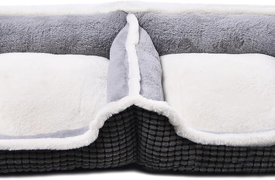 Cozy Comfort: The Ultimate Double Dog & Cat Bed for Your Furry Friends