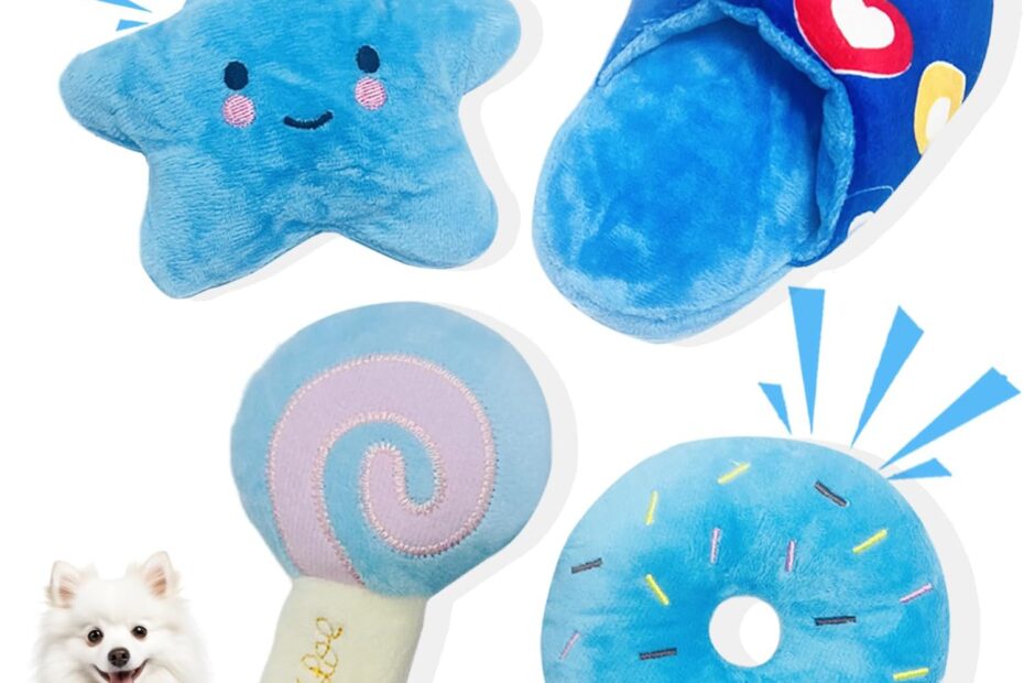 Delight Your Pup: Review of Adorable Blue Stars Soft Plush Toys for Small Dogs!